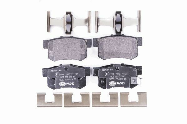 Hella 8DB 355 015-611 Bremsbelagsatz, Scheibenbremse FüR Fiat Suzuki-image