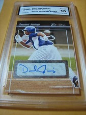 DESMOND JENNINGS RAYS 2007 JUST ROOKIES MINORS AUTOGRAPH RC # JR-29 GRADED 10