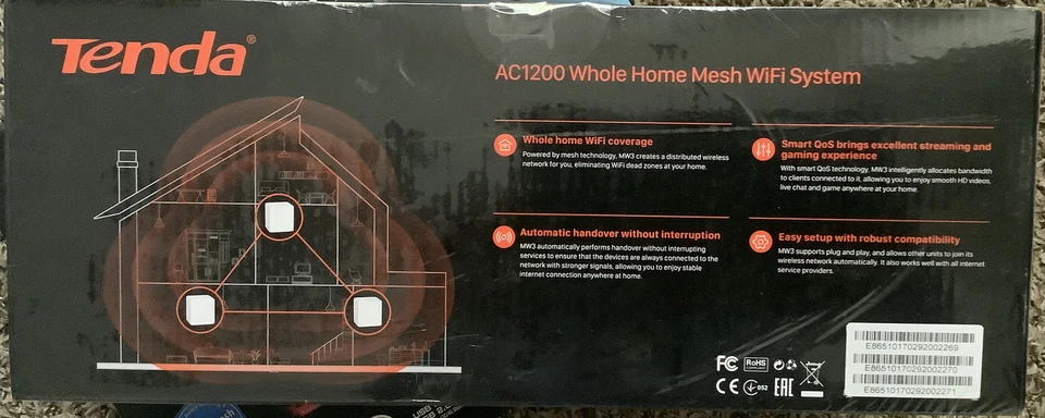 Nova Mesh Wifi System mw3up To 3500 Sq.ft. Whole Home Coverage Wifi Router - Image 4 of 4