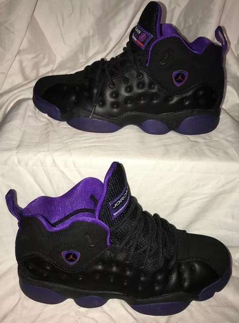 jordan jumpman team 2 black and purple