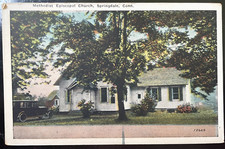 Vintage Postcard 1915-1930 Methodist Episcopal Church, Springdale, Connecticut 