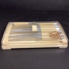 Vintage Midcentury Carvel Hall Steak Knives by Briddell 7 Knives (of 8) & Case — photo 2