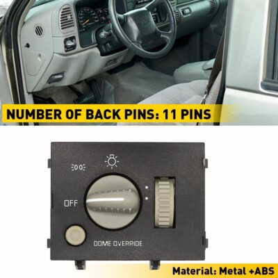 Dash Mounted Headlight Headlamp Parking Light Switch Fits Chevy GMC Truck & SUV
