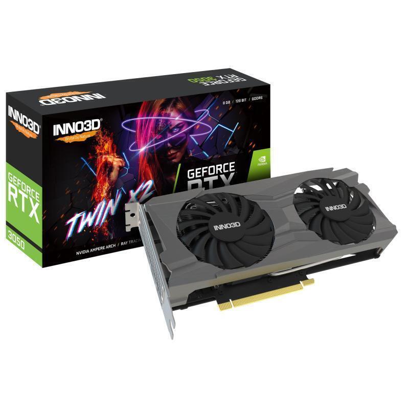 Inno3D GeForce RTX 3050 TWIN X2 8GB GDDR6 Graphics Card for sale