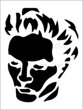 Michael Horror Stencil Halloween Pumpkin Carving 8.5" x 11" Reusable Sheet S758