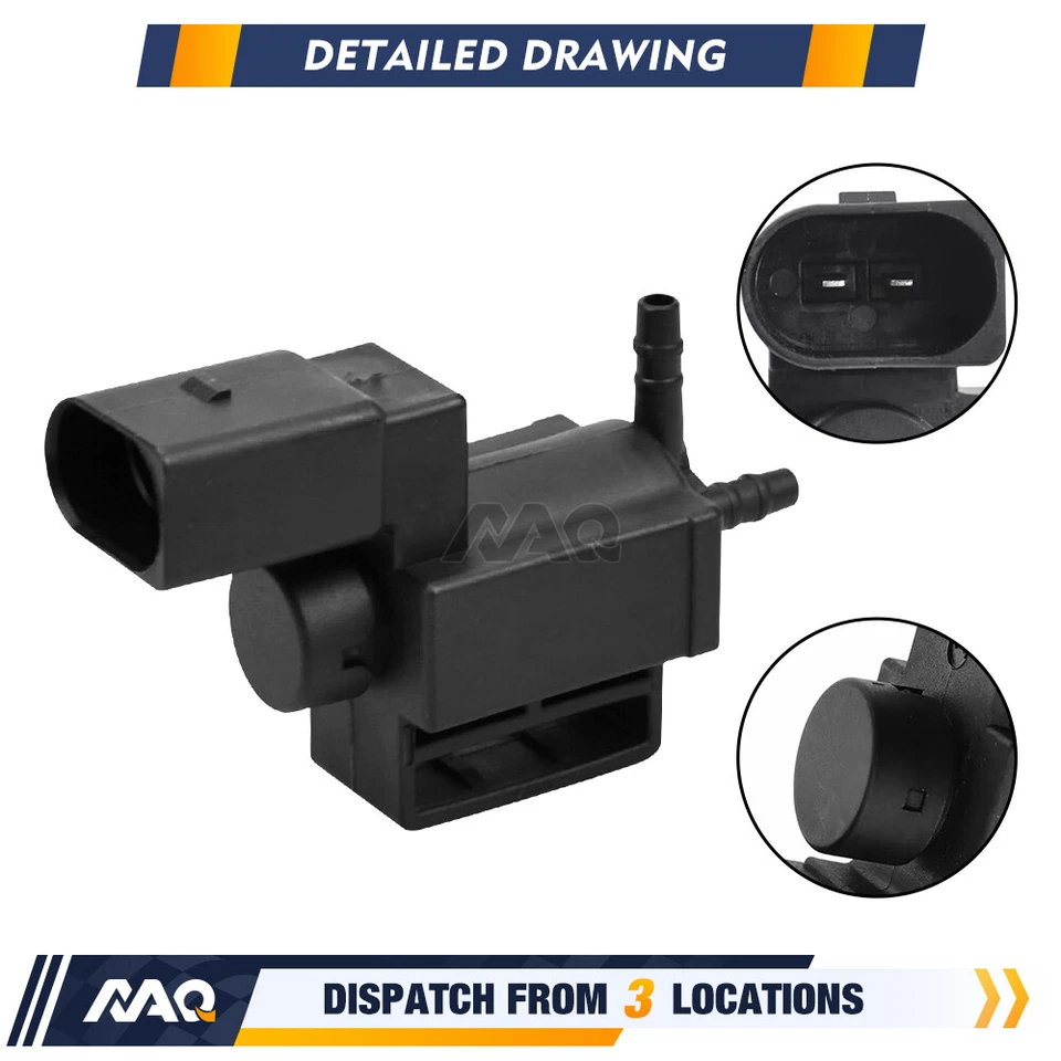 Air Intake Valve For VW Audi 2.0T 3.0T  Vaccum Purge Solenoid 037906283C - Image 4 of 4