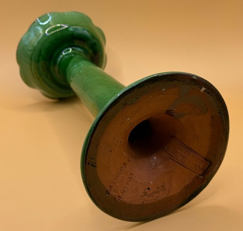 Antique C.H.Brannam Barum Pottery Large Candlestick for Liberty & Co - Picture 13 of 18