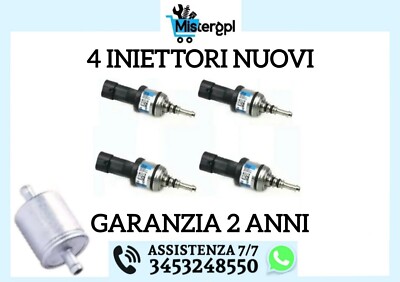 4 INIETTORI PER BRC 09SQ99020021G BLU GPL CON SEEGER NUOVO TIPO - Foto 7