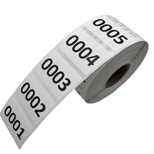 Consecutive Number Inventory Labels 800 Stickers 2x1 Inch Sequential Adhesive