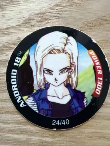 Dragon Ball Z Tazo dizk Series 1 24/40 Android 18 POWER: 1300 / STAR: 1