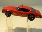 Vintage Original 1969 Hot Wheels Redline Oldsmobile 442 Fire Department Chief