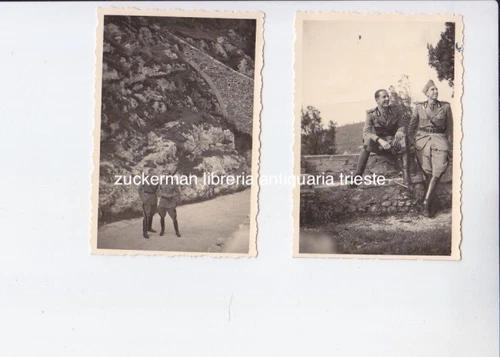 foto piccolo formato SPOLETO militari anni 1941 ww2 brigata sassari