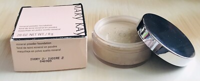 RARE New In Box Mary Kay Mineral Powder Foundation Ivory 2 #040985 ~ Full Size
