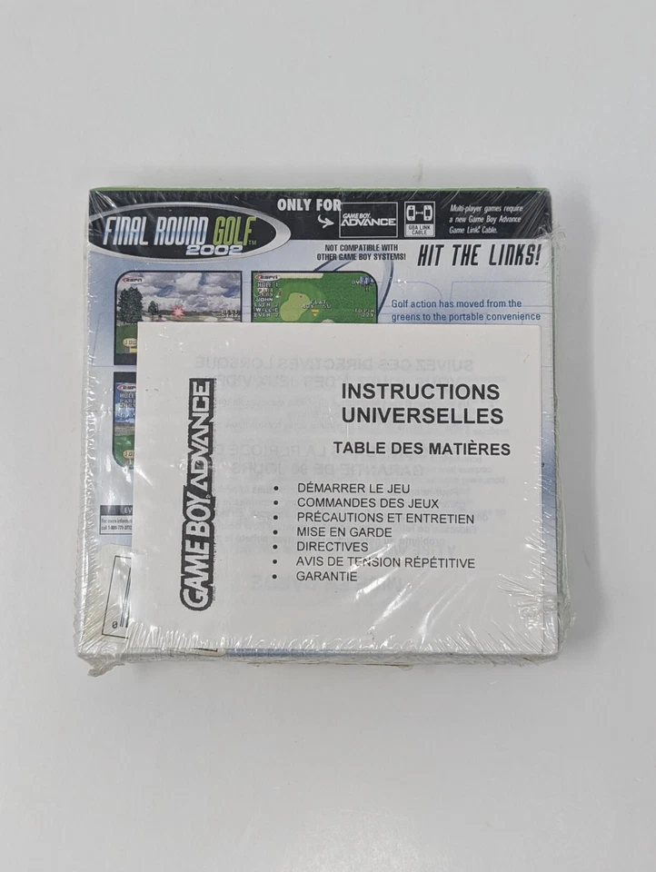 Final Round Golf 2002 (Nintendo Game Boy Advance) - Brand New Factory Sealed - Image 2 of 4