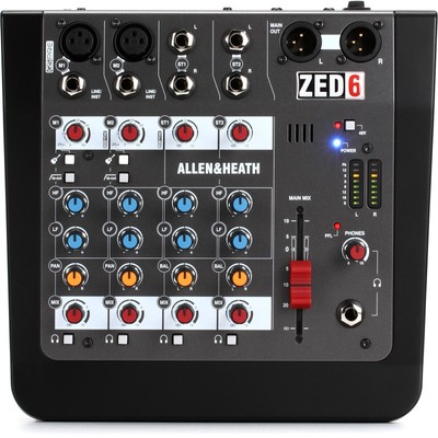 Allen & Heath ZED-6 4-channel Compact Mixer