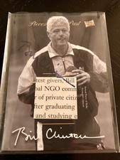 Bill Clinton THE BAR Pieces Of The Past AUTOGRAPHED w/ Book Relic! One-of-One!