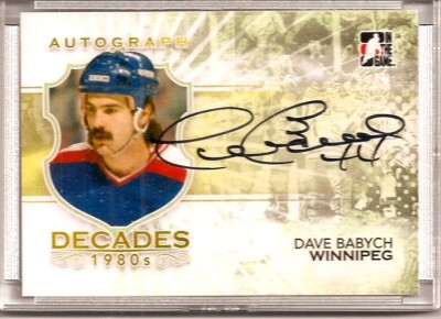 2010-11 ITG In The Game Decades 1980's Dave Babyish Autograph A-DBA  (H-0386)