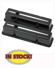 Billet Specialties 95224 - Streamline Aluminum Tall Valve Covers SB Chevy- Black