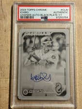 2024 Topps Chrome Ichiro 1/1 Black Printing Plate Auto #CLA-I