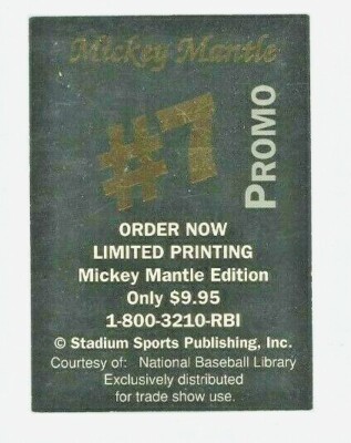 Mickey Mantle - 1992 Hologram Baseball Card - New York Yankees - RBI  Ballstreet
