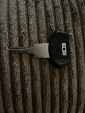 GM Logo Key Blank  Black Plastic Grip Head "C" Series