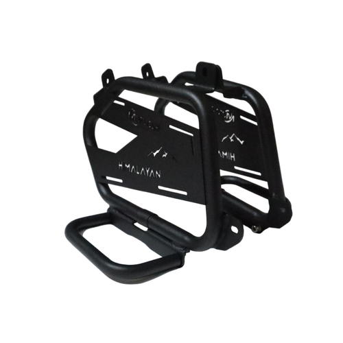 SADDLE STAY WITH FOOT REST LH & RH BLACK FIT FOR ROYAL ENFIELD NEW HIMALAYAN 450 - Picture 3 of 6