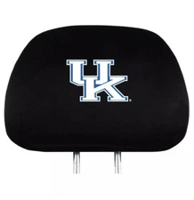 Set Of 2 University Of Kentucky Wildcats Universal Head Rest Covers Authentic