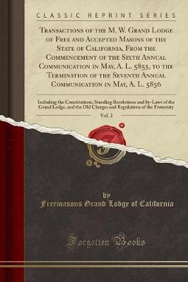 Transactions of the M. W. Grand Lodge of Free and