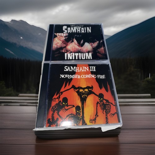 Samhain Iii November Coming Fire & INITIUM MINT Evilive 2001  2 Samhain MINT CDs