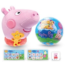 Peppa Pig Plush MiraBall Mystery Ball with Stickers  Fidget Toys 1-Pack 