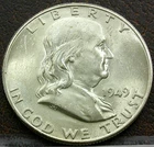 US 1949-D Franklin Half Dollar **