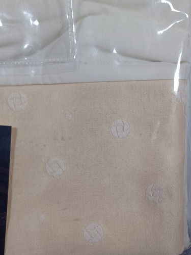 DORMA Jacquard " Boheme" Single Cuffed Flat Sheet New Cream 180cm X 260cm - Picture 6 of 6