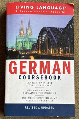 German Course Book By Living Language 1993 Paperback