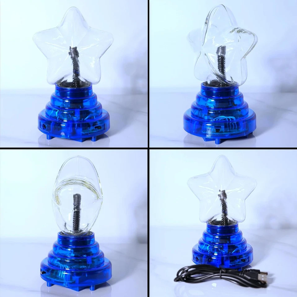 4" Plasmakugel Berührungs Geräuschempfindlich USB-Plasmakugellicht Tischleucht - Bild 3 von 4