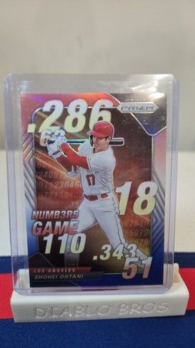 2020 Panini Prizm - Numbers Game Shohei Ohtani #NG-8 Red White & Blue Prizm