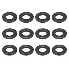 12 Pcs Carbon Steel Flat Washer Fits, M22 x 43mm x 6mm Black Washer Fits