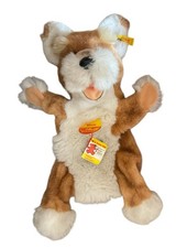 Steiff Mimic Dog Hand Puppet 45cm 3492/45 Vintage 1982 Plush Tagged