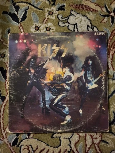 KISS ALIVE! Casablanca Records 1975 VINYL x2 Double LP Album NBLP 7020 VG+