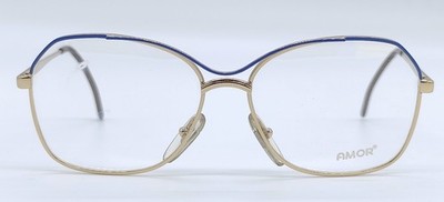 Vintage AMOR 407 441 Full Rim Eyeglasses Frame For Women 80s Brille