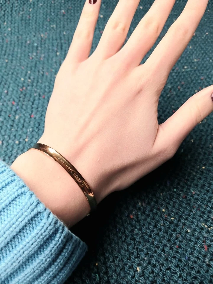 Michael Kors Bronze Gold Tone Stainless Steel Cuff Bracelet - Image 3 of 3