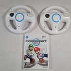 Mario Kart Wii Complete CIB w/ 2 Steering Wheels Nintendo Wii Tested