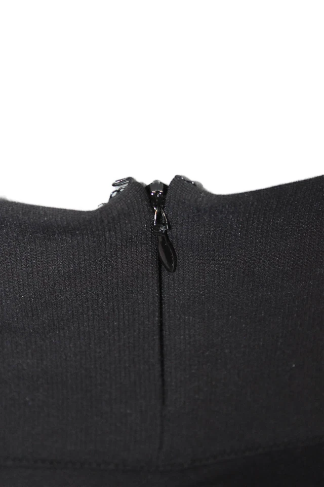 Falda corta Robert Rodriguez para mujer con cremallera trasera línea A negra talla 8 Foto 4 de 4