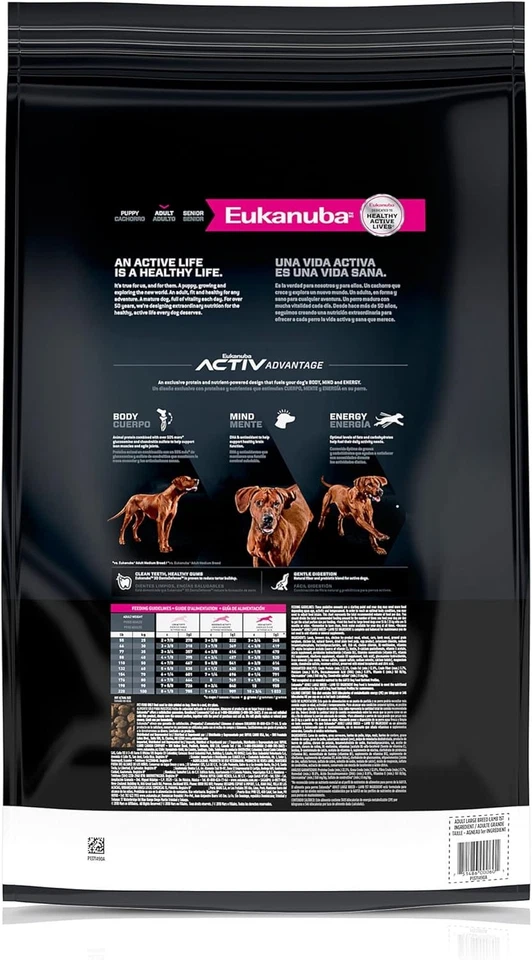 Comida seca para perros de raza grande adultos Eukanuba, cordero 1ª 30 libras (paquete de 1)  Foto 2 de 4