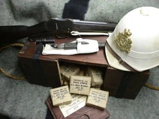 ZULU WAR British Army Martini Henry 450-577 Cartridge Display Block