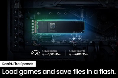 Samsung 990 EVO SSD 2TB, PCIe Gen 4x4, Gen 5x2 M.2 2280 NVMe 