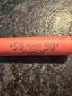 Vintage Coca Cola Penny Coin Roll – 50¢ Wheat Cent – Covered Ends – Unsearched
