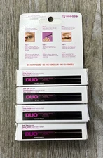 4PK Duo Quick-Set Dark False Strip Lash Adhesive, Dries Dark 0.18 oz