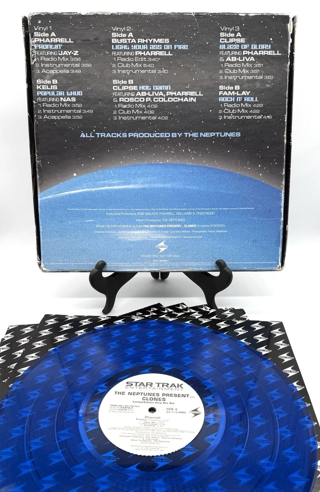 Neptunes Clones 6xLP Blue | Red | Green Vinyl Box Set (Promo DJ Doubles, 2003) - Image 2 of 2