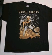 Hanes Men's Black Garth Brooks 2014-15 World Tour T-Shirt - Size XL