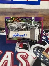 KEN SCHRADER 2025 SELECT RACING TRACKSIDE ACTION SIGNATURES PURPLE PRIZM /49
